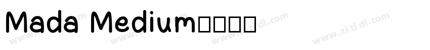 Mada Medium字体转换